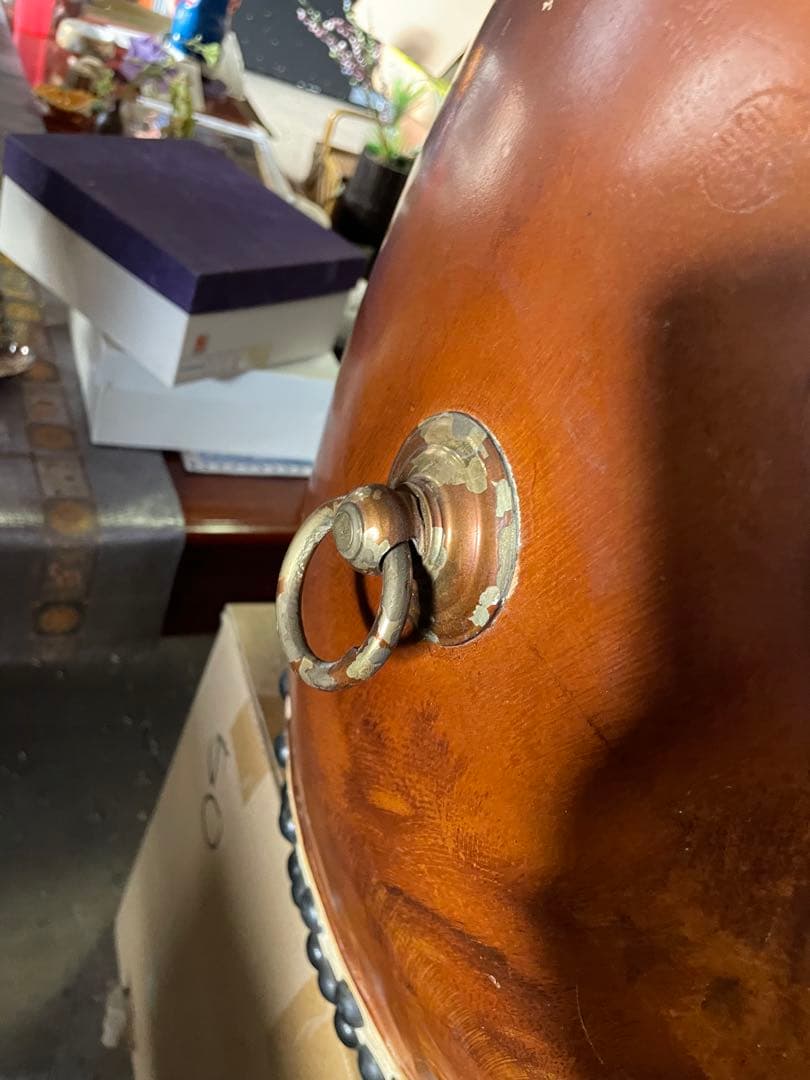 大型　和太鼓　打面49cm 本革　欅胴　和楽器 長胴太鼓 両面太鼓 盆踊り大会