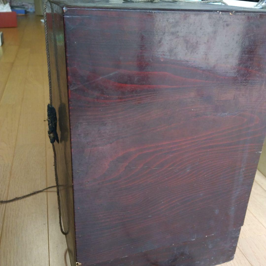 明治レトロ 骨董 お重3段です。