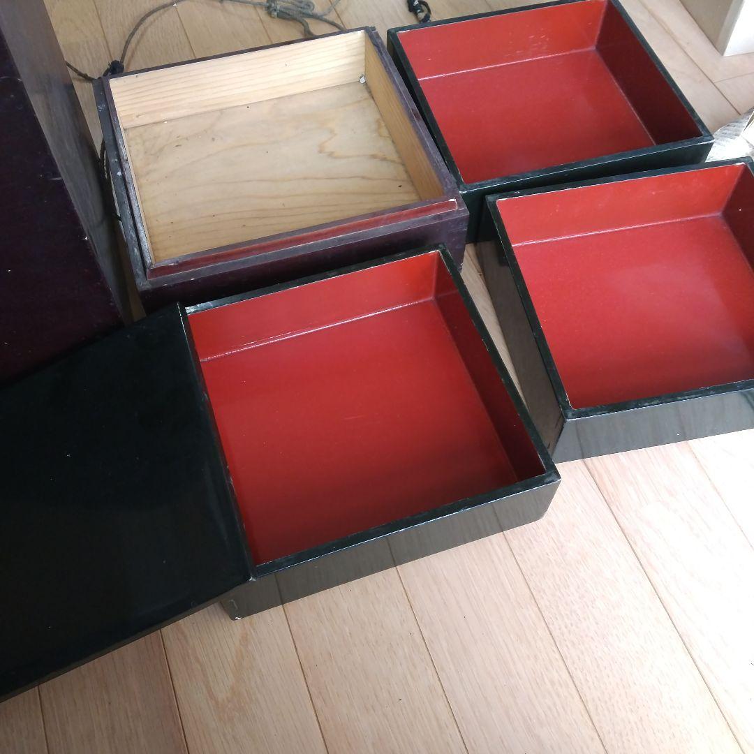 明治レトロ 骨董 お重3段です。