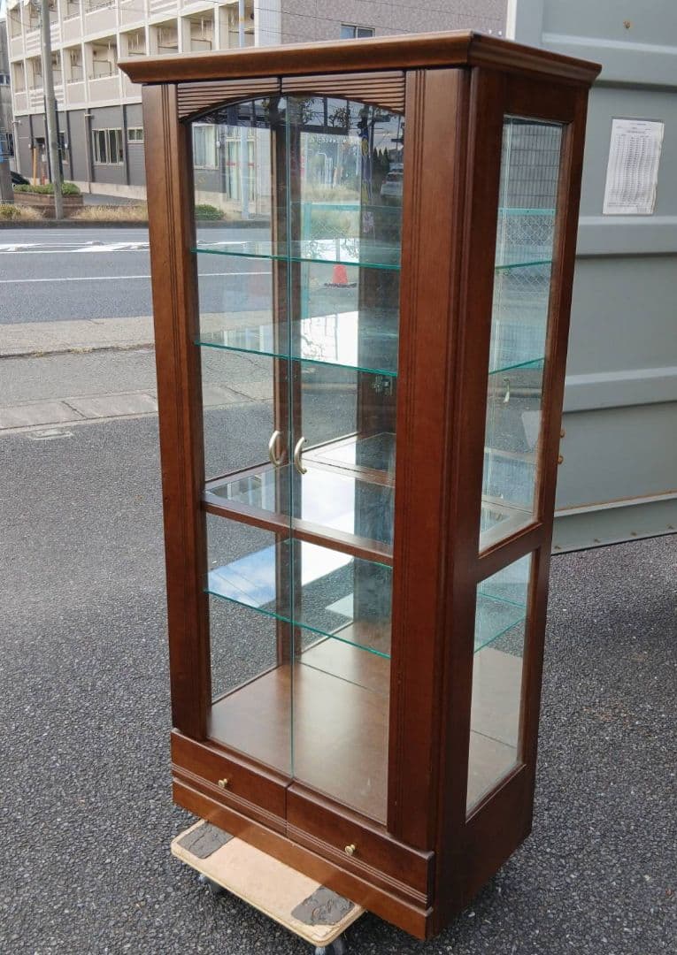 地域限定配送無料　大塚家具　飾り棚　キャビネット