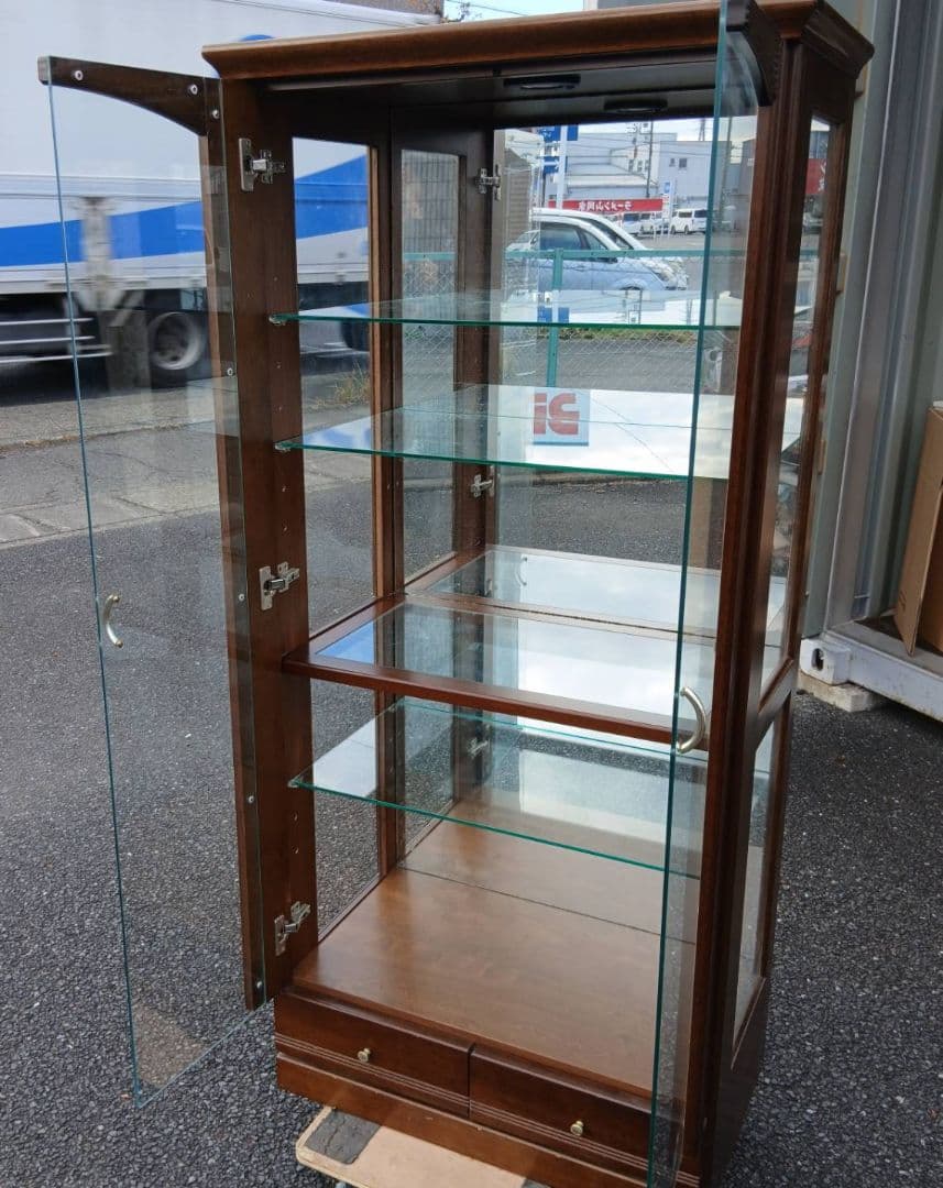 地域限定配送無料　大塚家具　飾り棚　キャビネット