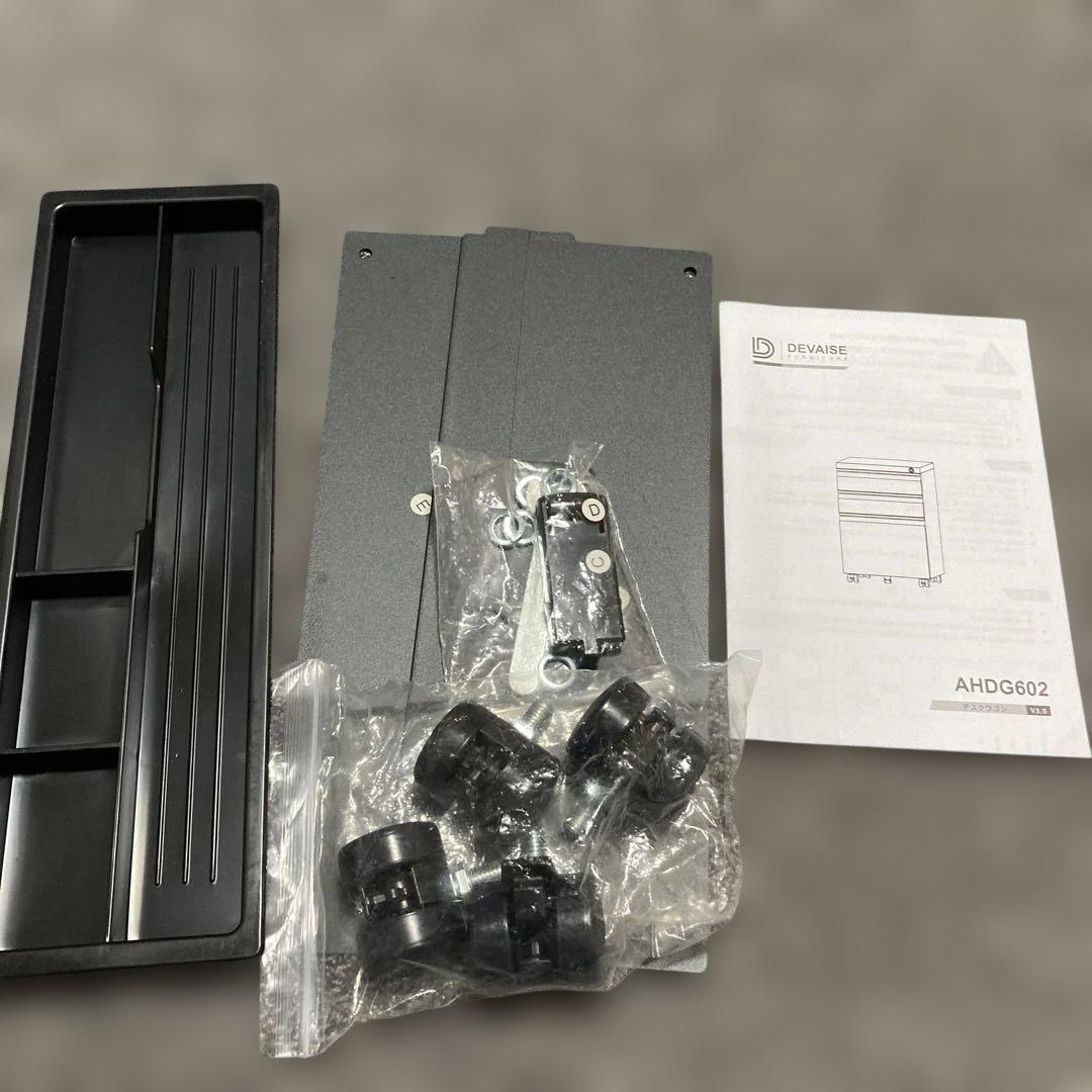 DEVAISE デスクワゴン サイドワゴン キャビネット オフィスワゴン 袖机