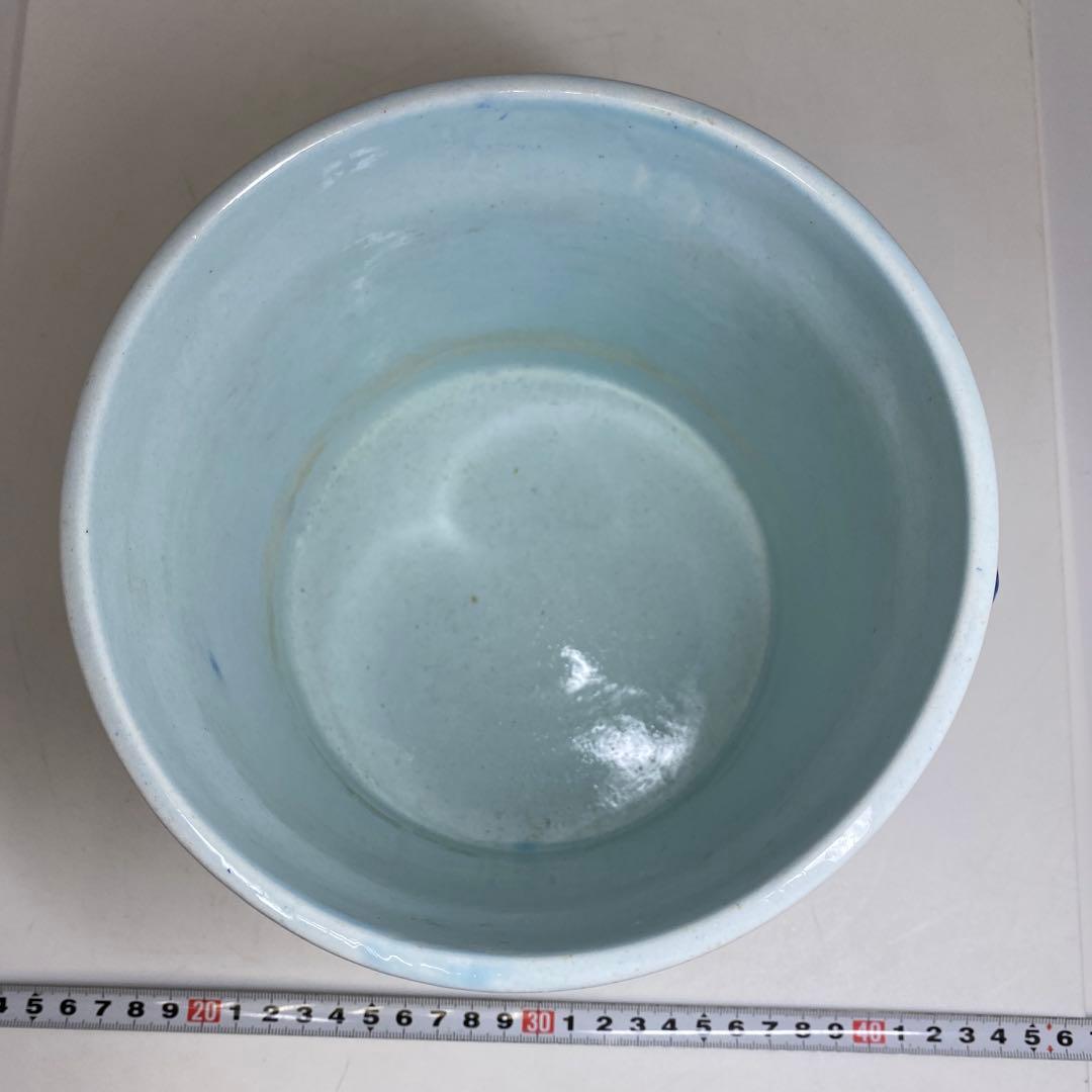 中国清時代 オランダ写青花 水指 高さ約15.8㎝ 東さ7-0616☆2F - メルカリ