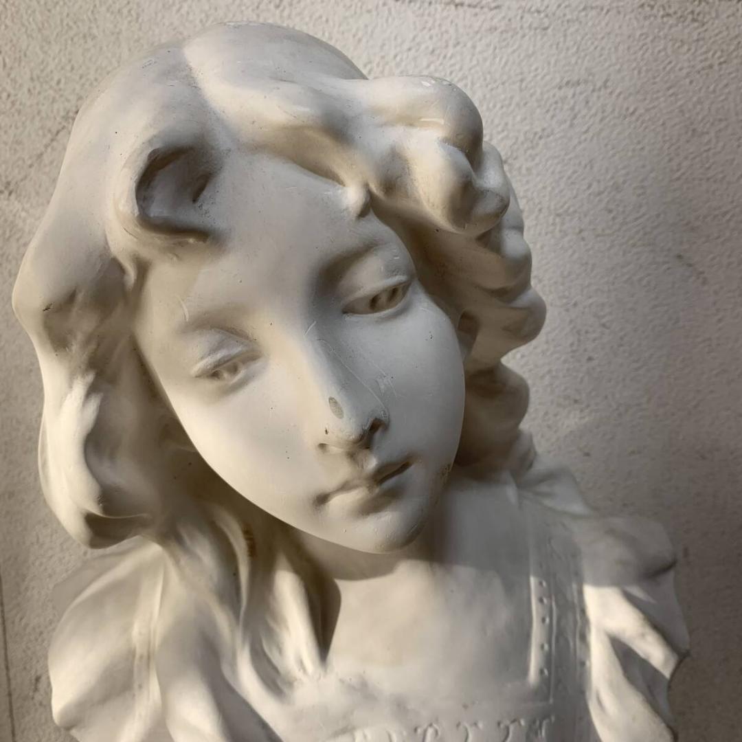 スズランの少女 石膏像 胸像 デッサン 美術 置物 XZ4262 - メルカリ