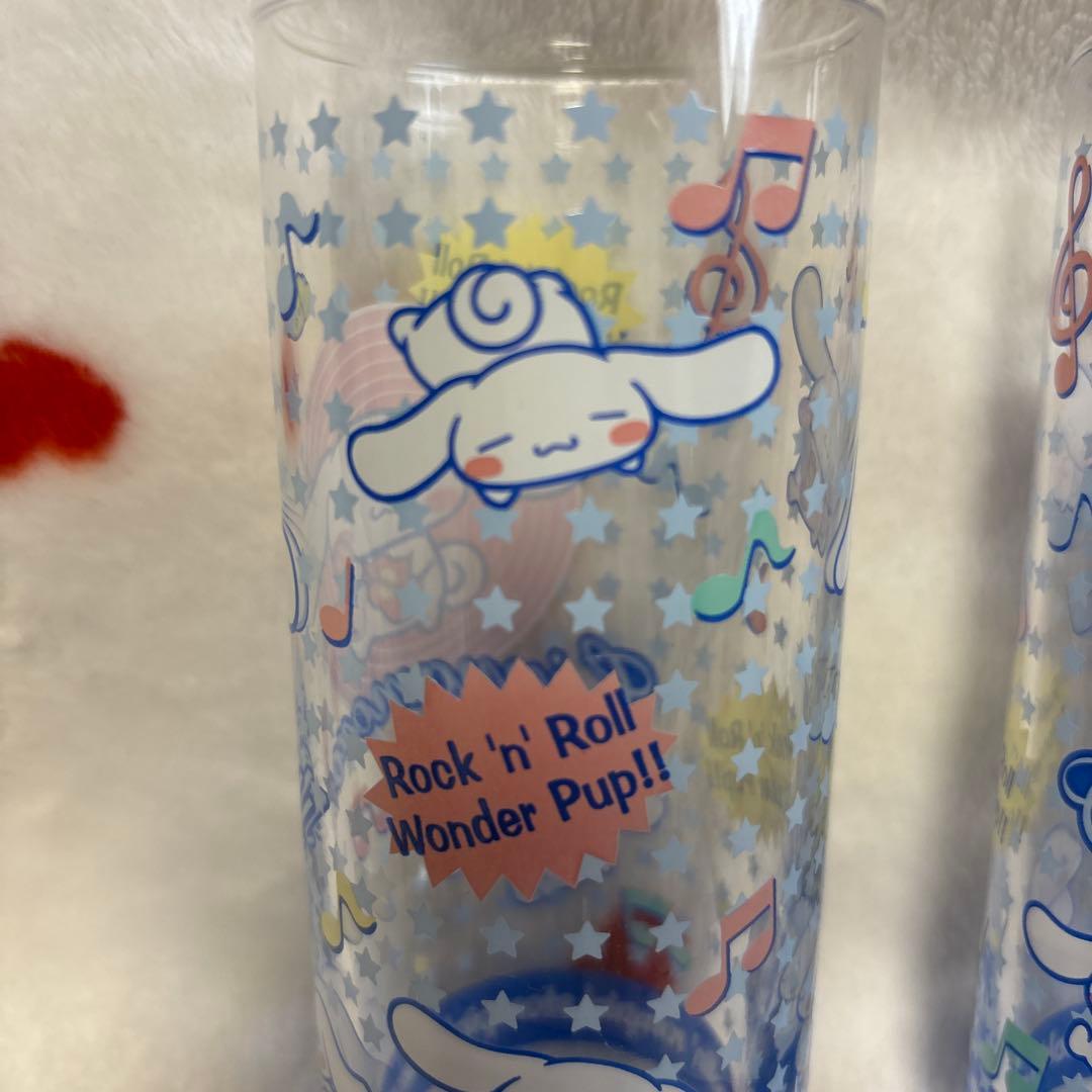 希少レア 平成レトロ サンリオ シナモンロール ロックンロール グラス2