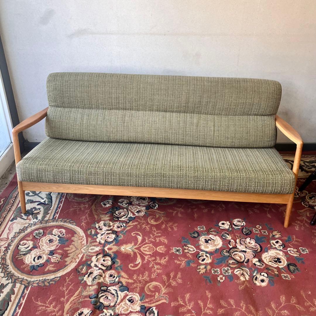 北欧レトロ 東京インテリア オークライフ 3シーター 三人掛けソファー