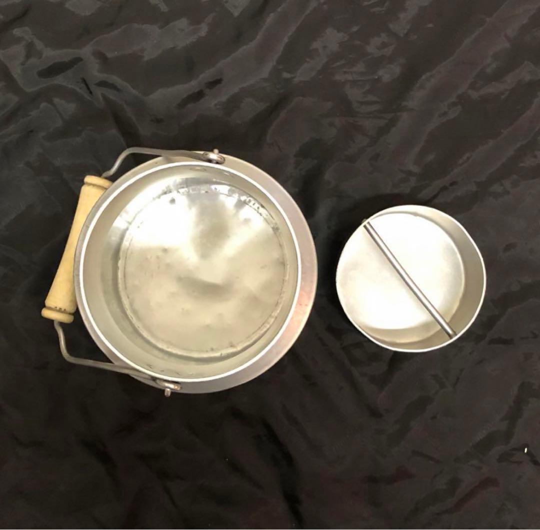 アルミ ミルク缶 ミルクポットフラワーポット フランス アンティーク