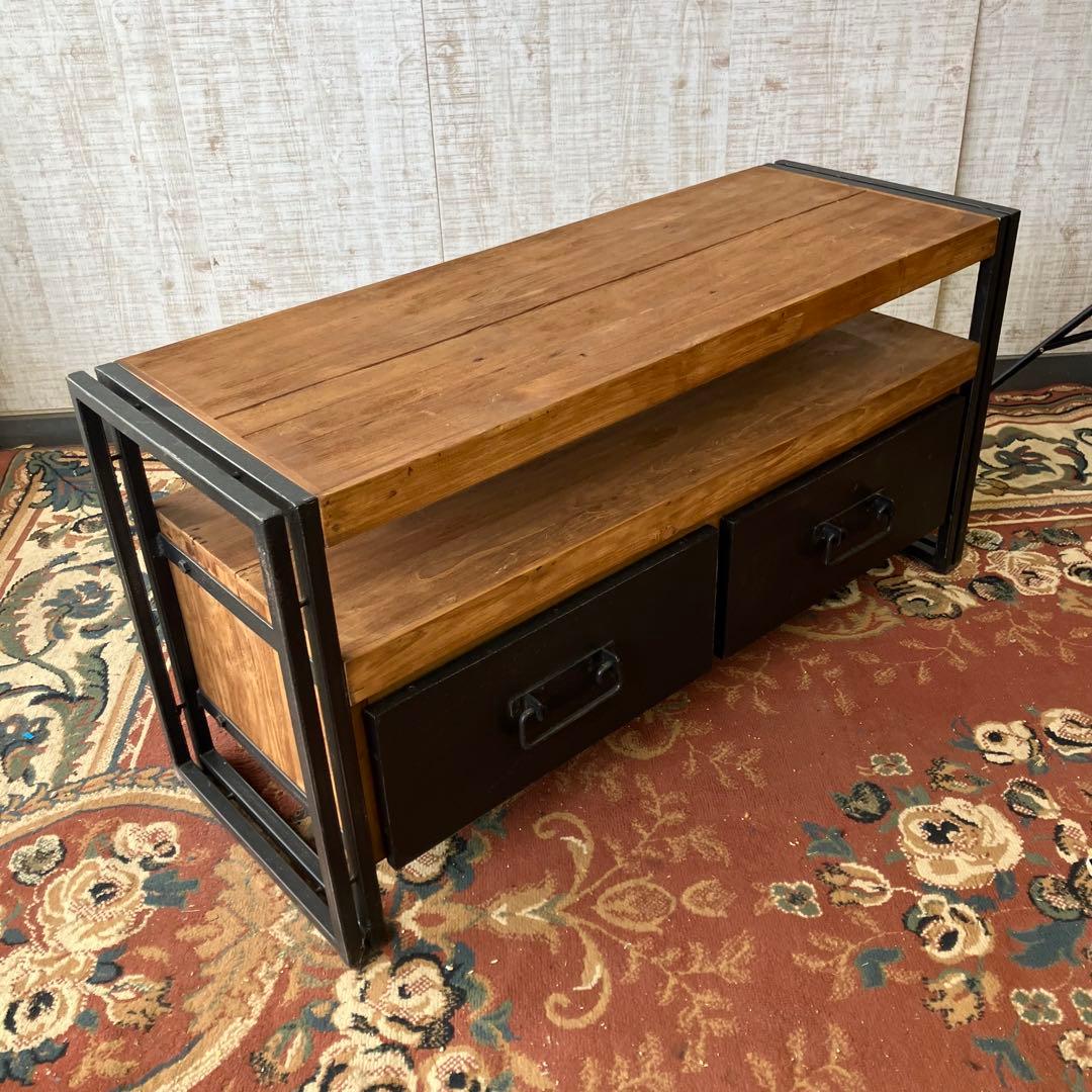 ディーボディ フェルム インダストリアル アイアン 無垢材 TVボード テレビ台