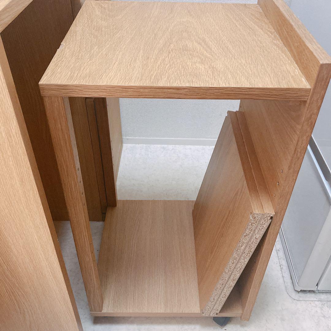 無印良品　木製食器棚　ワゴンのみ