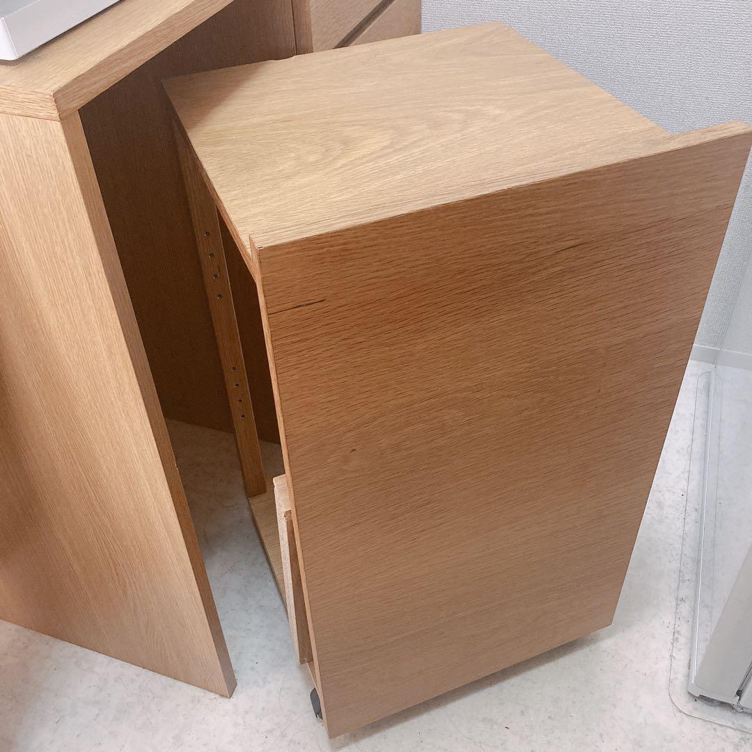 無印良品　木製食器棚　ワゴンのみ