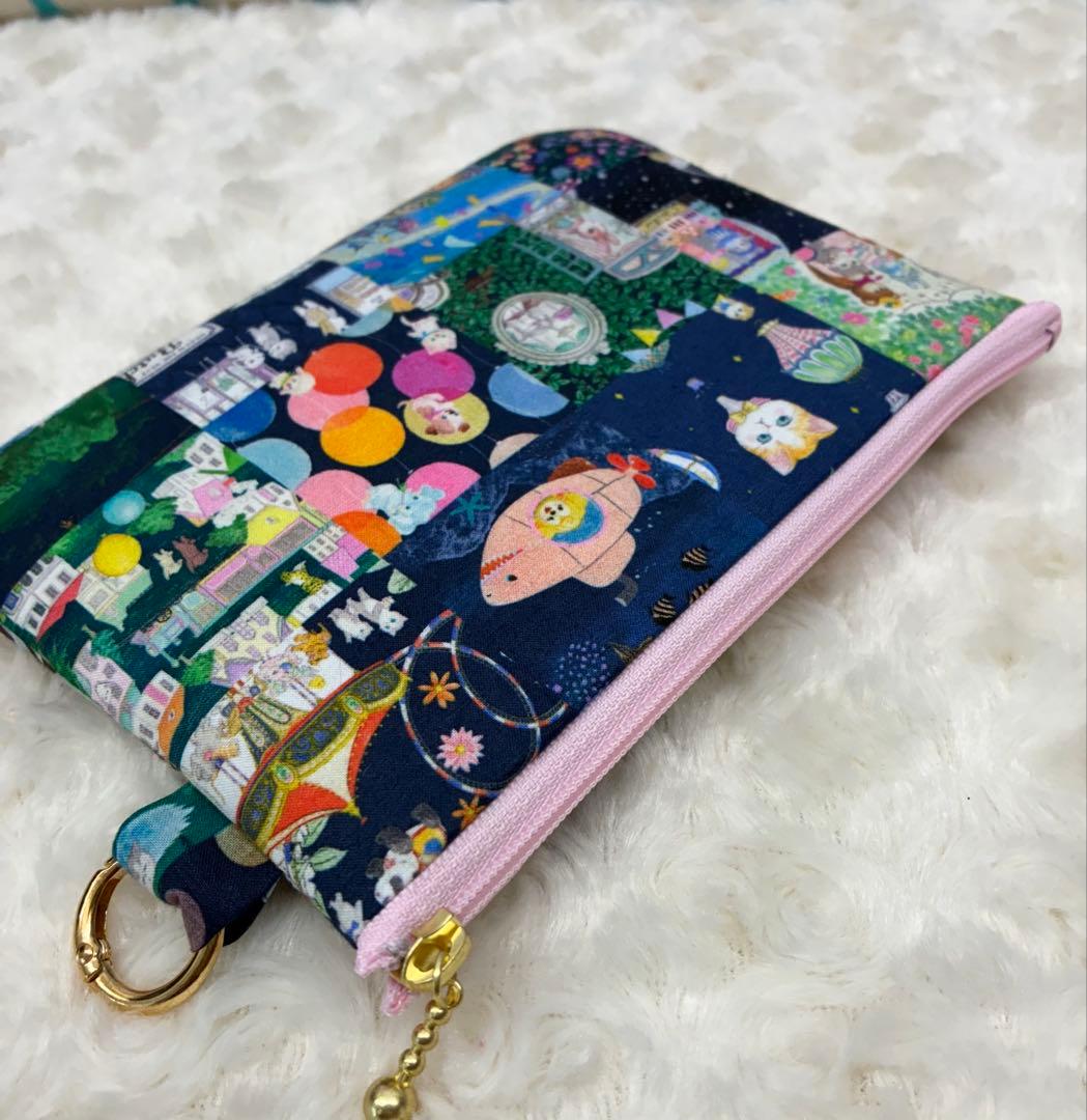 22ファブリック ユキエモン新柄ポーチネイビー - メルカリ
