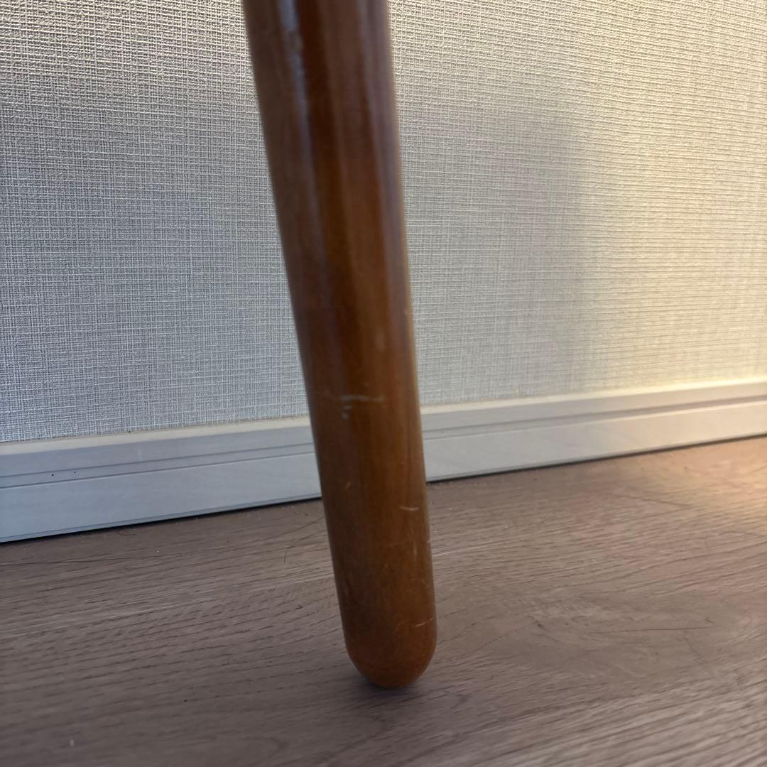 ブラウン木製センターテーブル 引き出し付き