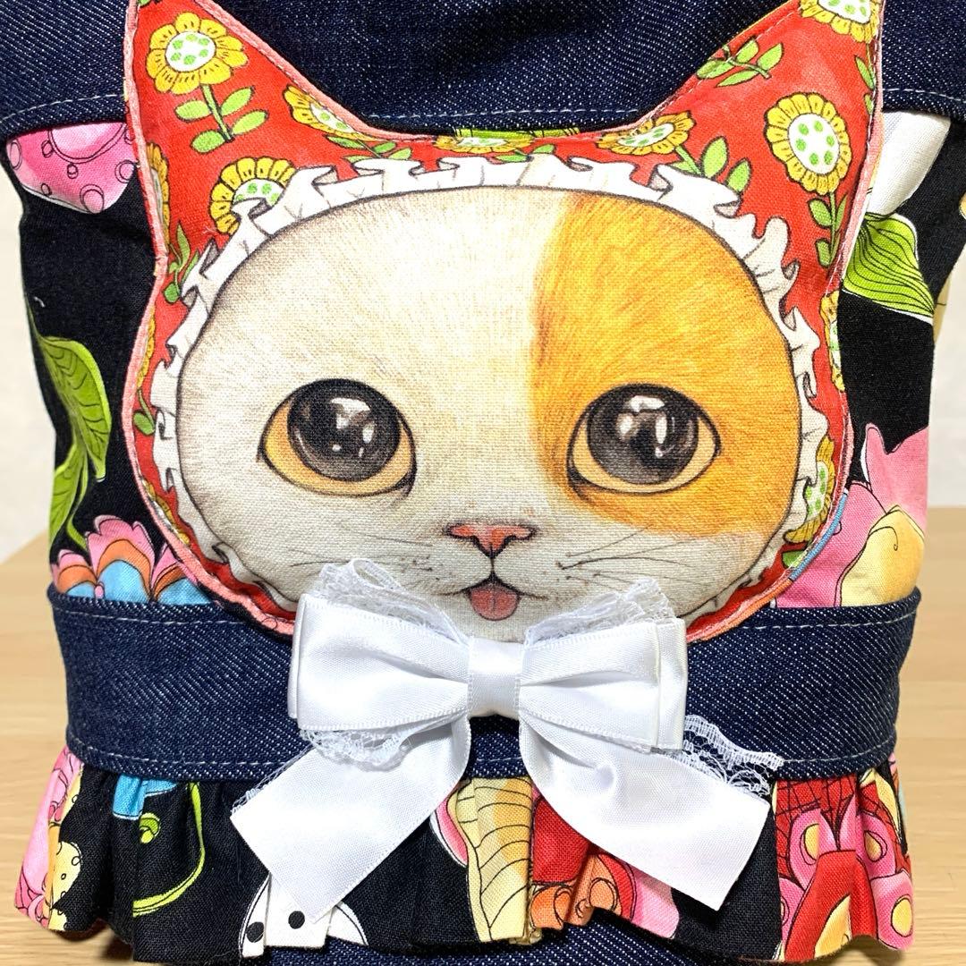 コヤンイサムチョン ハンドメイド デニムリメイク フリルバッグ トート