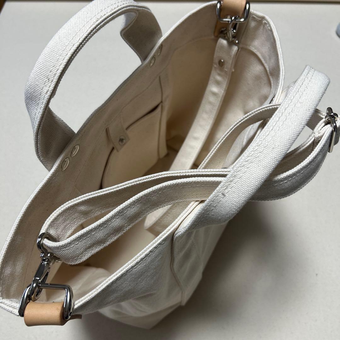 倉敷帆布　ホワイトキャンバス トートバッグ