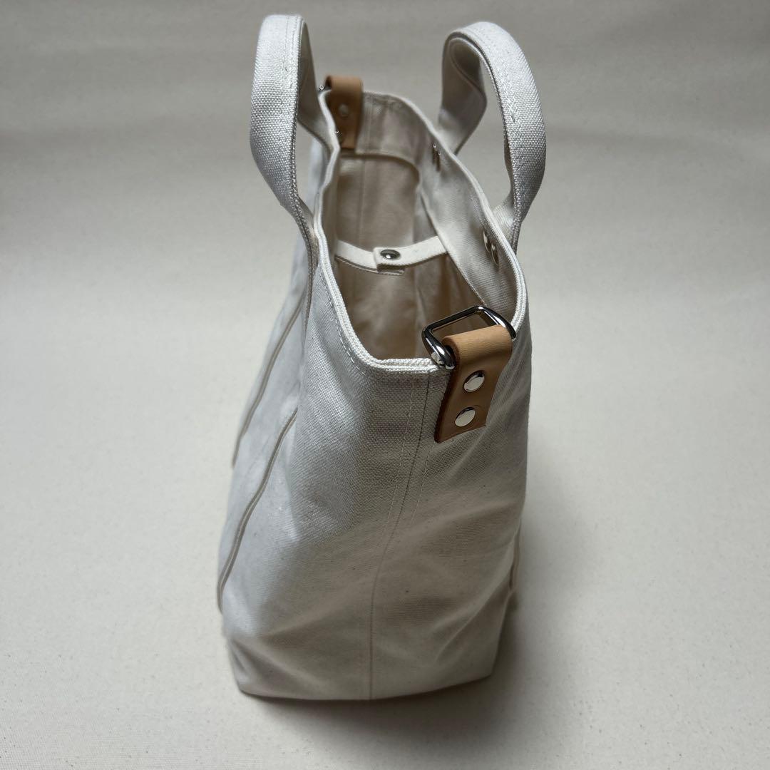 倉敷帆布　ホワイトキャンバス トートバッグ