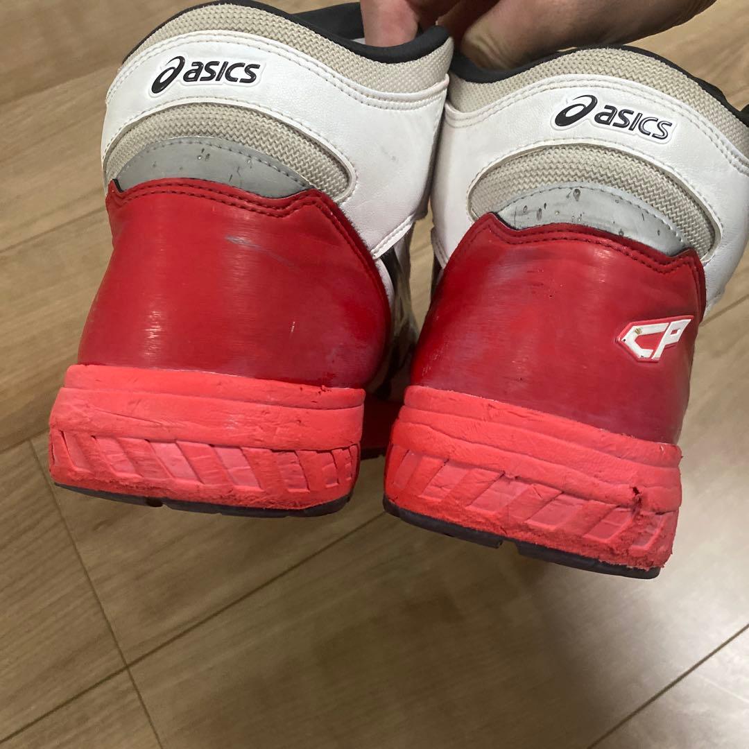 ASICS SOA 安全靴 ホワイト/レッド