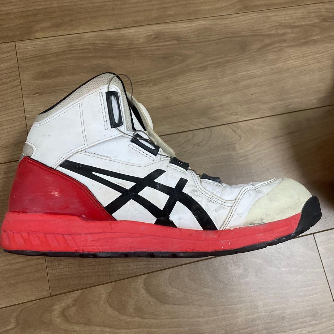 ASICS SOA 安全靴 ホワイト/レッド