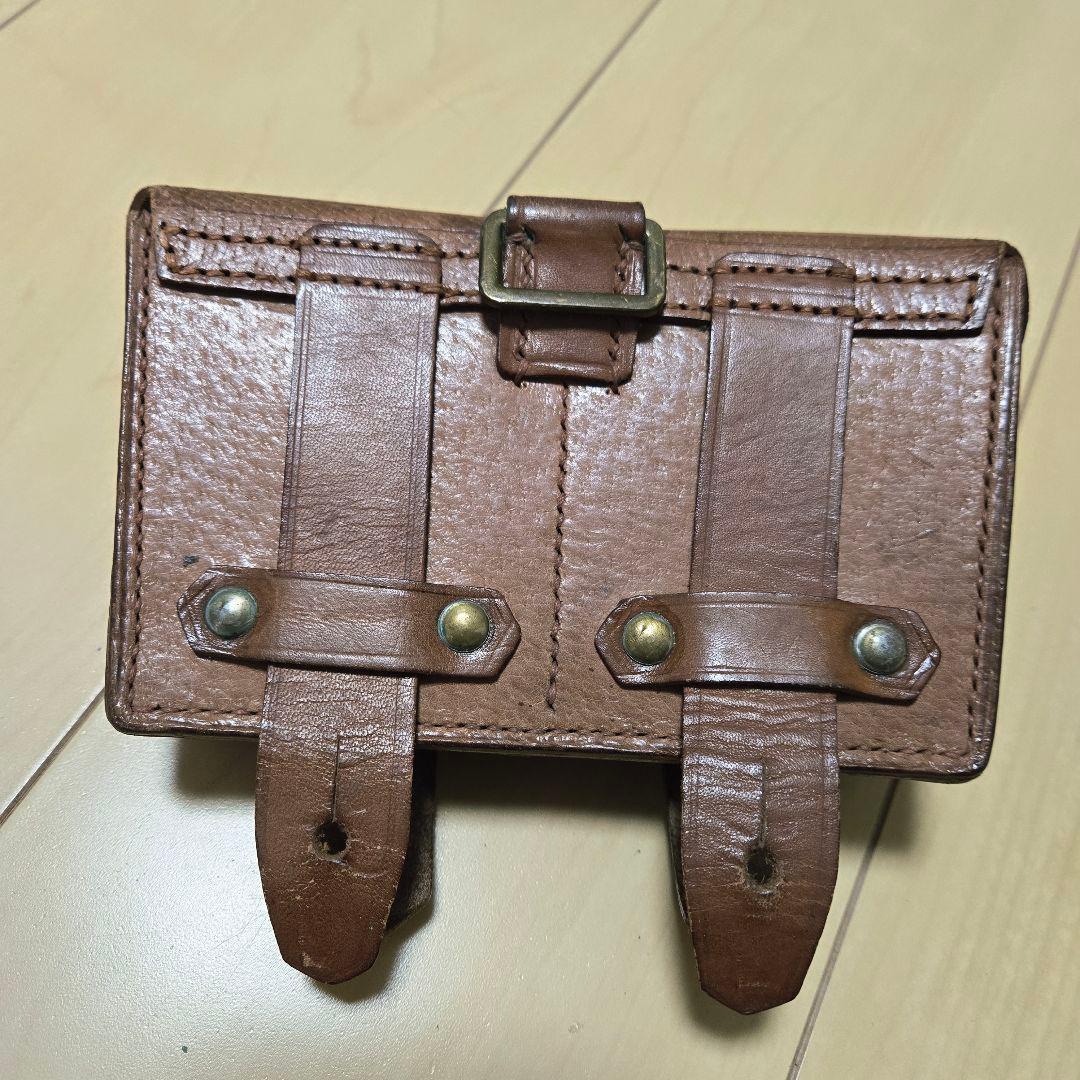 ソ連軍 モシン・ナガン フルレザー 弾薬盒 実物