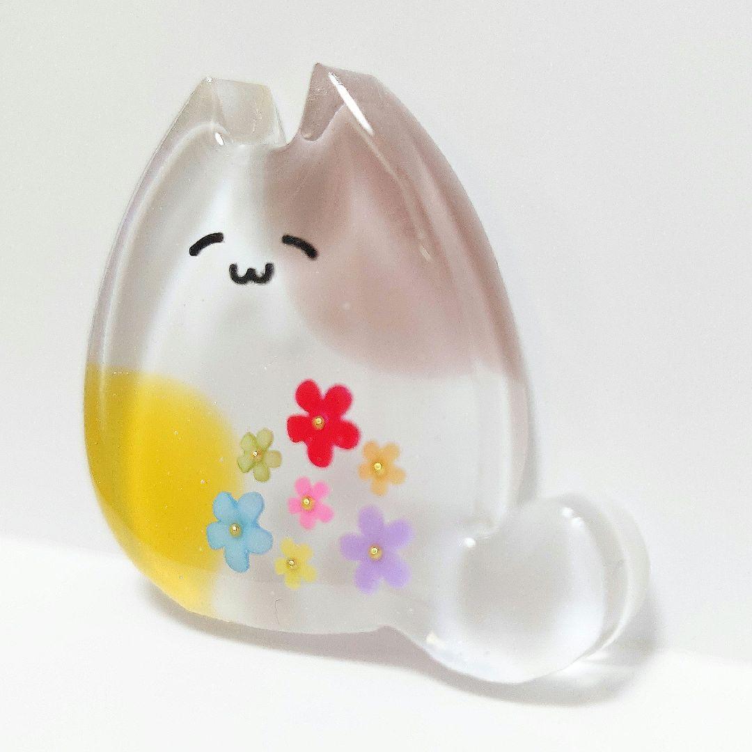 ✩.*№023 ネコちゃん ハンドメイド レジン ヘアゴム ブローチ - メルカリ