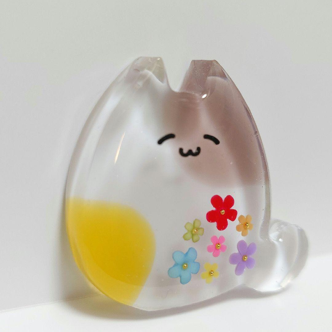✩.*№023 ネコちゃん ハンドメイド レジン ヘアゴム ブローチ - メルカリ