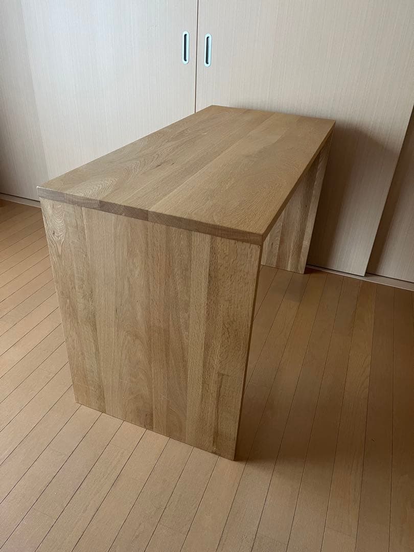 abc 無印良品　ナチュラルウッド 木製デスク