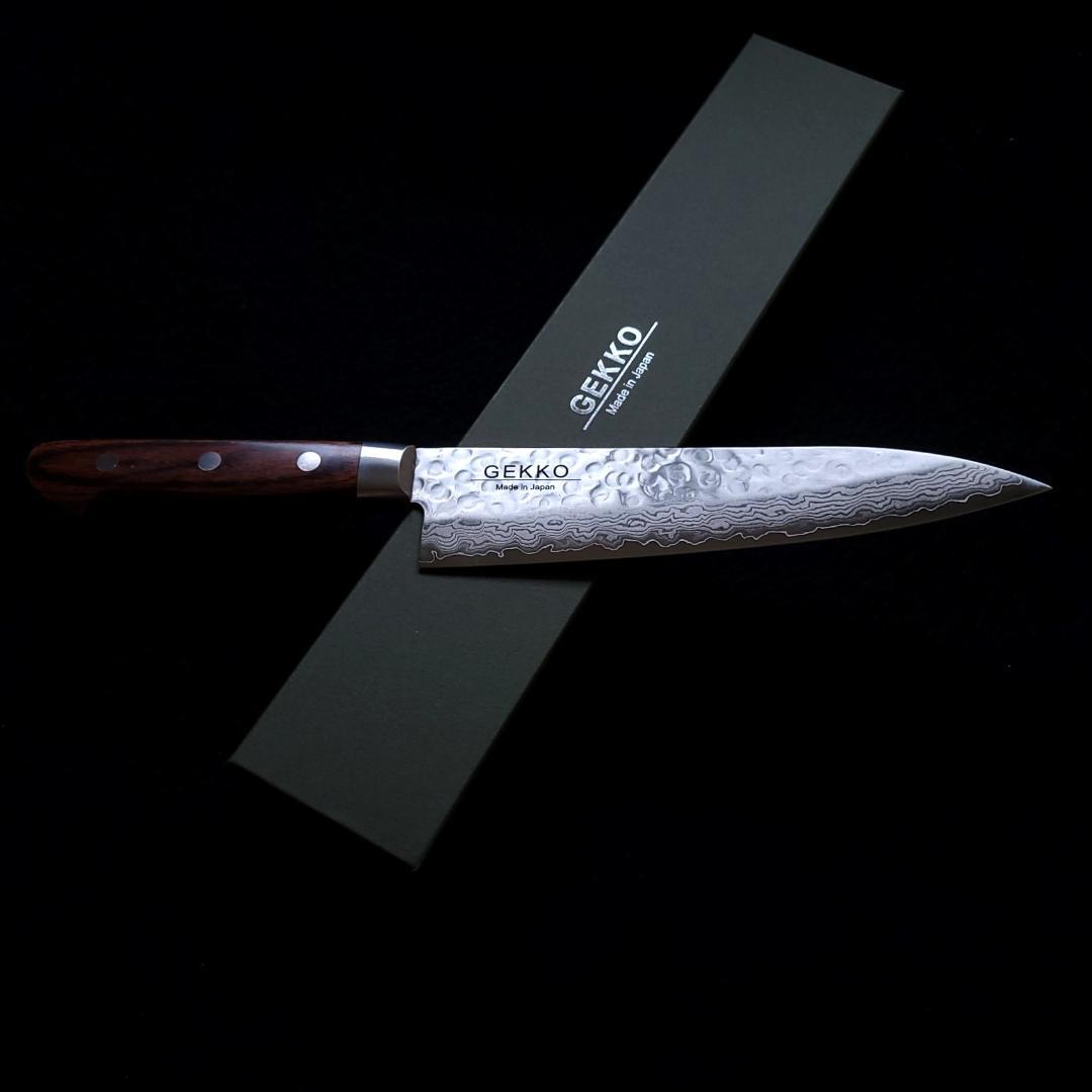 コ*バ様 VG10 ダマスカス 牛刀包丁180mm G1703 月光作