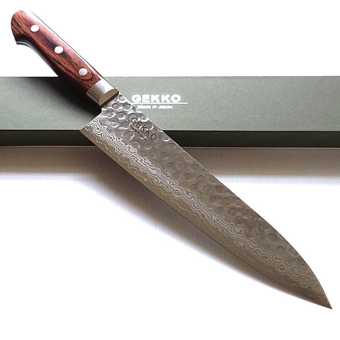 コ*バ様 VG10 ダマスカス 牛刀包丁180mm G1703 月光作