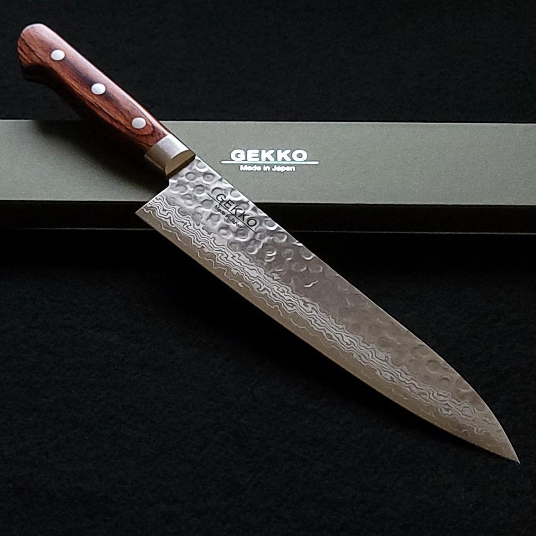 コ*バ様 VG10 ダマスカス 牛刀包丁180mm G1703 月光作