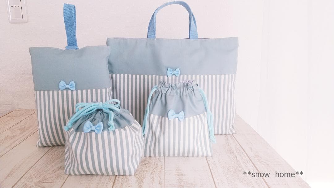 ご入園ご入学　オーダー受付中です　　くすみストライプが可愛い♪