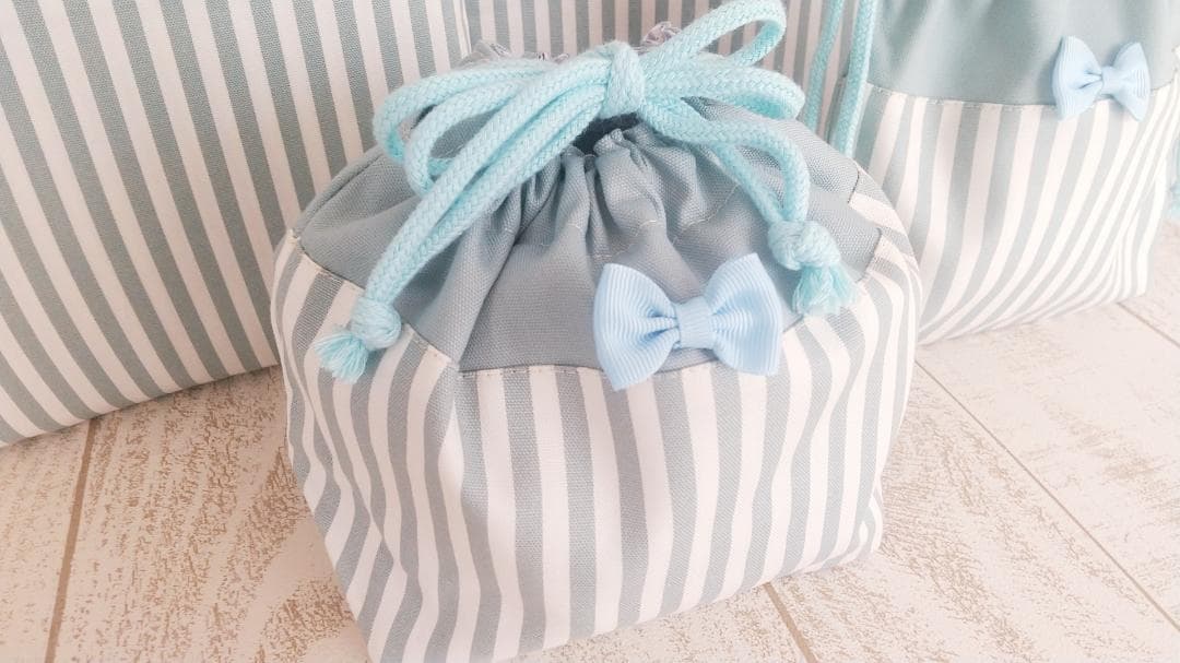 ご入園ご入学　オーダー受付中です　　くすみストライプが可愛い♪