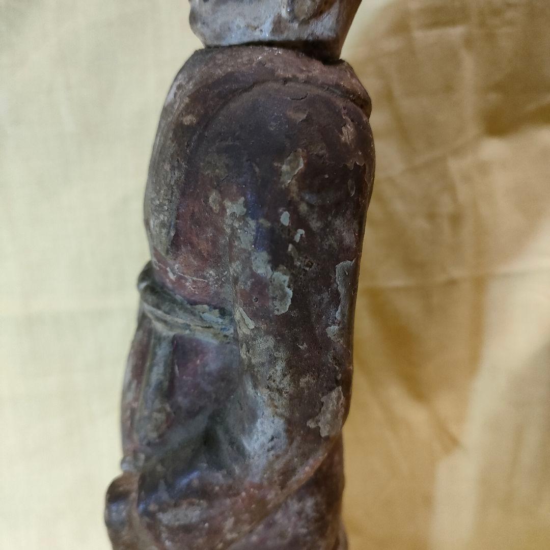 加彩人物俑 侍者 中国古陶 古玩 - メルカリ