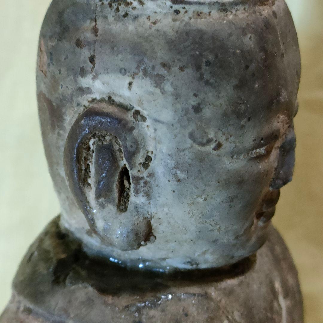 加彩人物俑 侍者 中国古陶 古玩 - メルカリ