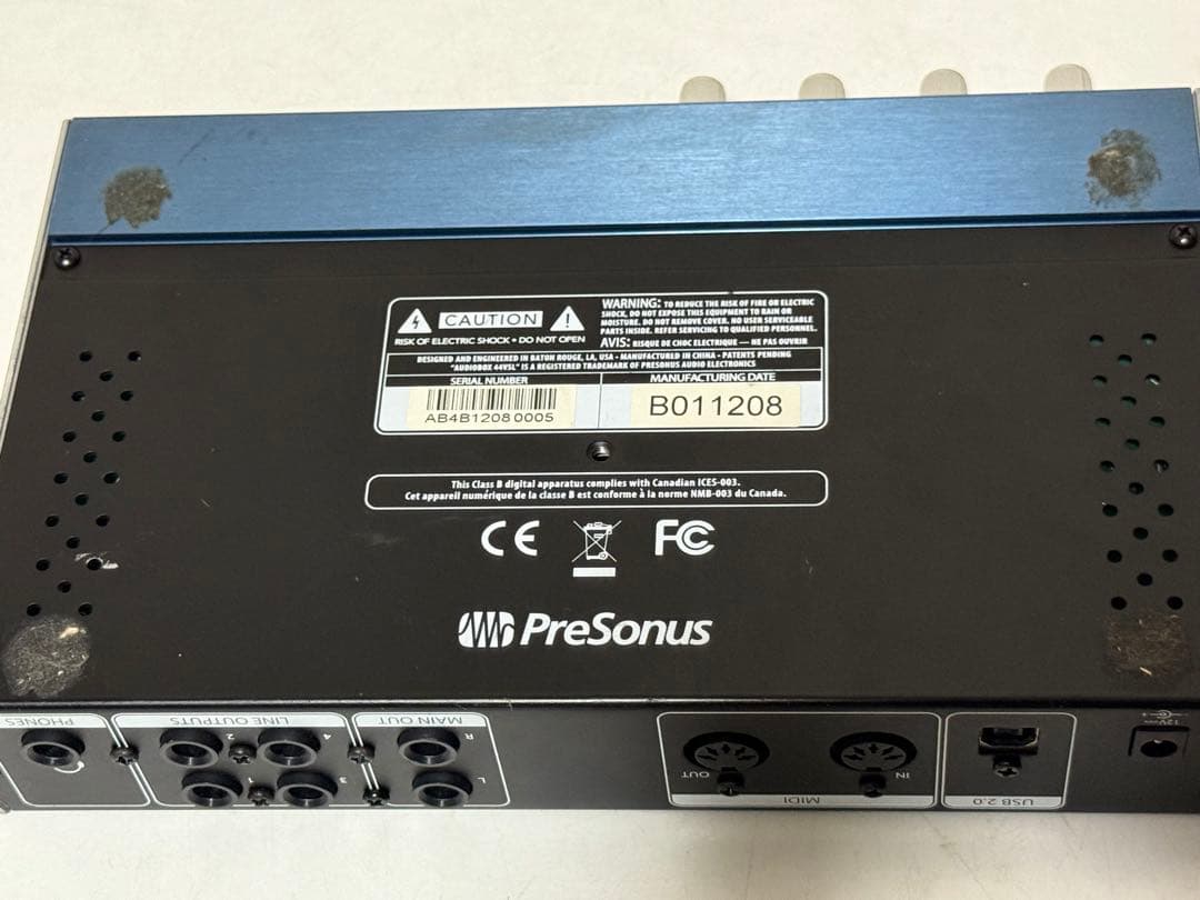 Presonus AudioBox 44VSL オーディオインターフェース