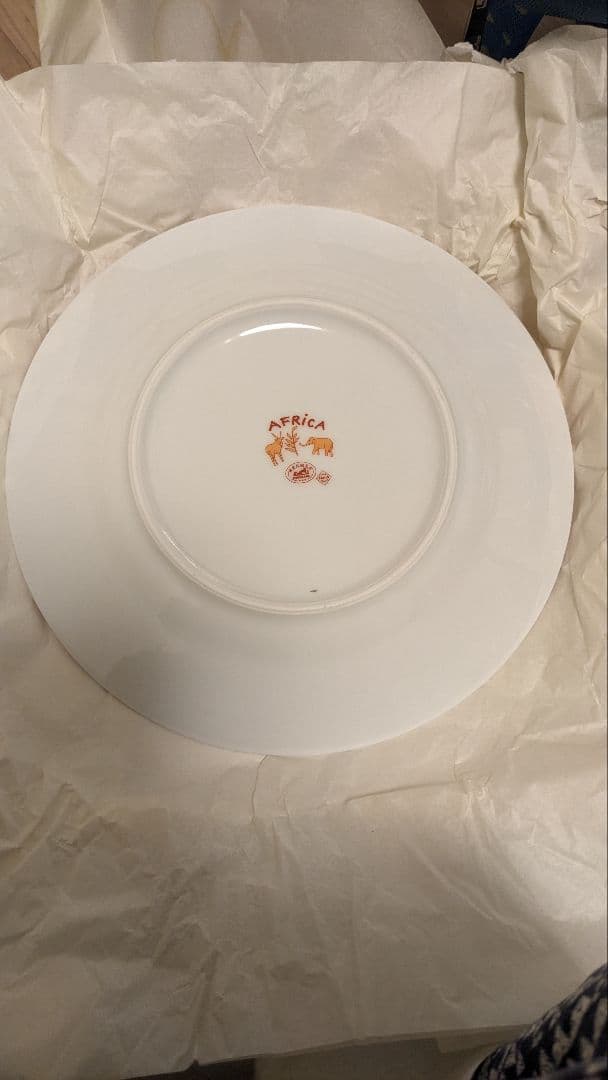 HERMES AFRiCA エルメス アフリカ プレート オレンジ＆グリーン