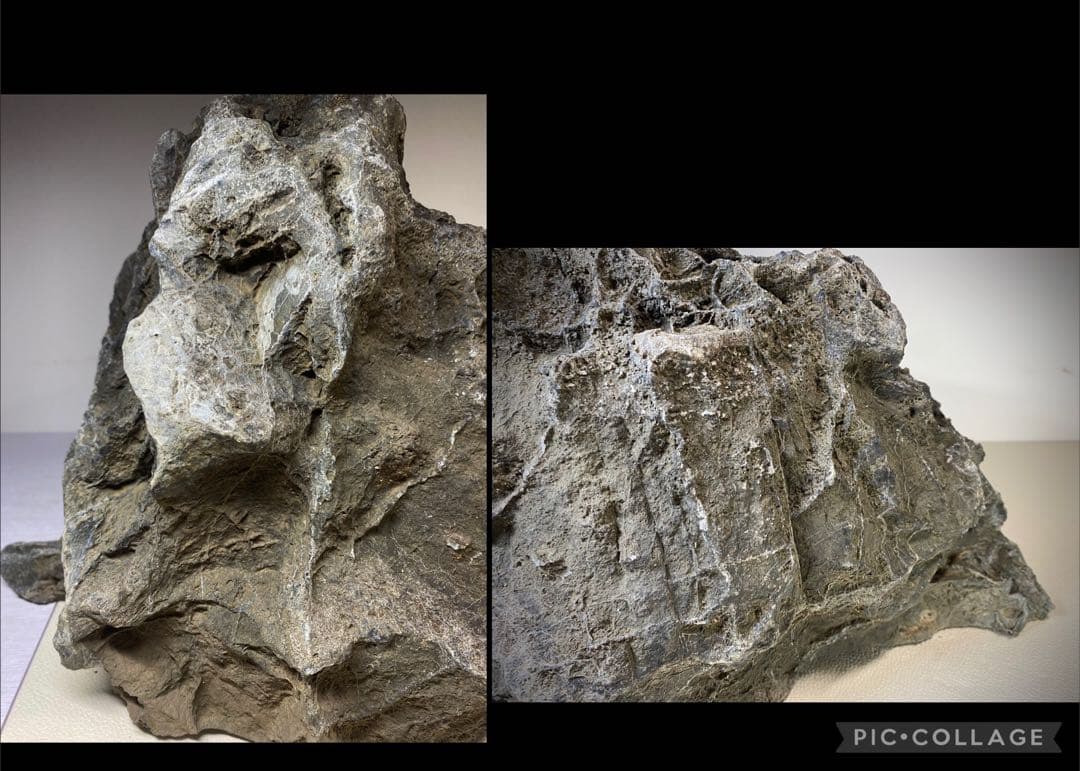 6231 大型 員弁川石 横43.2(cm) 20.55kg 水石 盆栽骨董