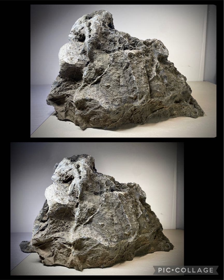 6231 大型 員弁川石 横43.2(cm) 20.55kg 水石 盆栽骨董