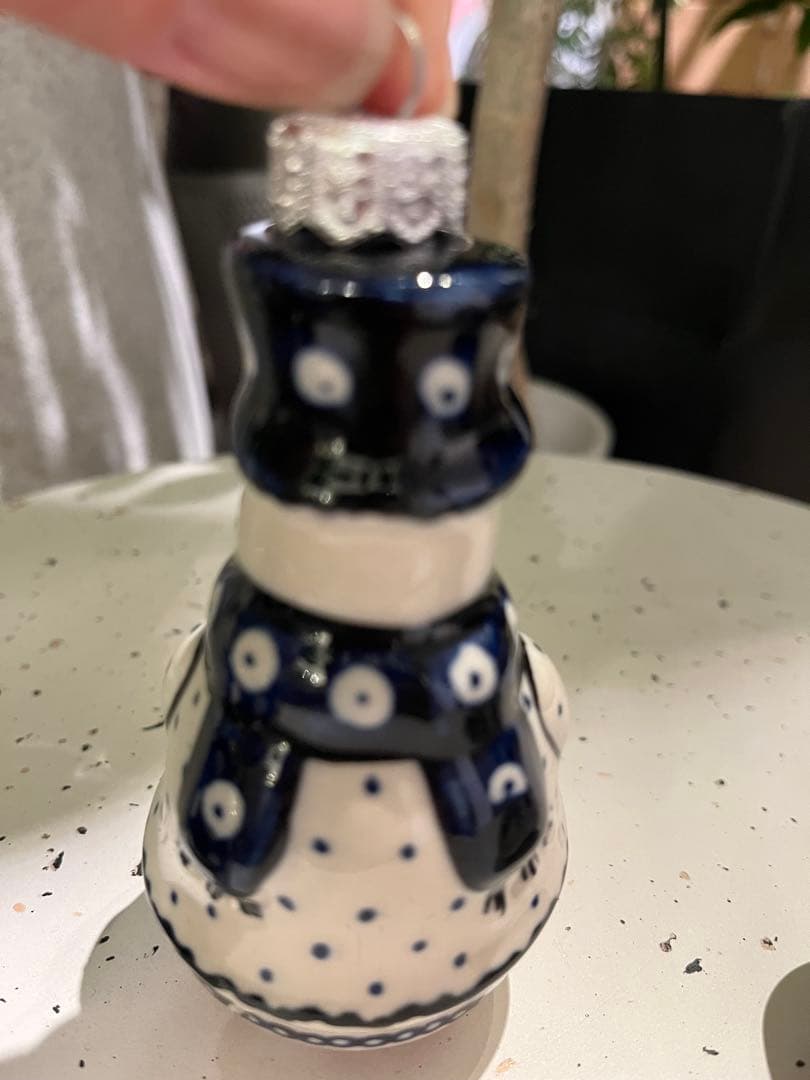 ポーリッシュポタリー　陶器製クリスマスオーナメントセット