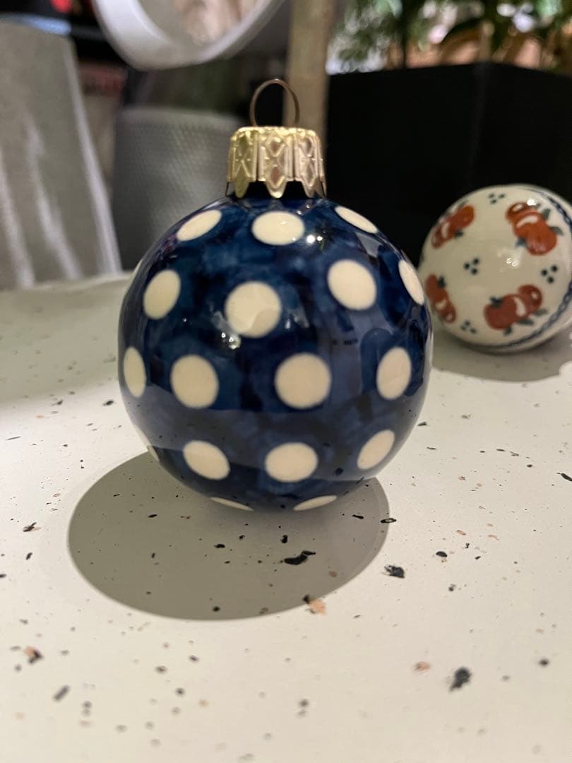 ポーリッシュポタリー　陶器製クリスマスオーナメントセット