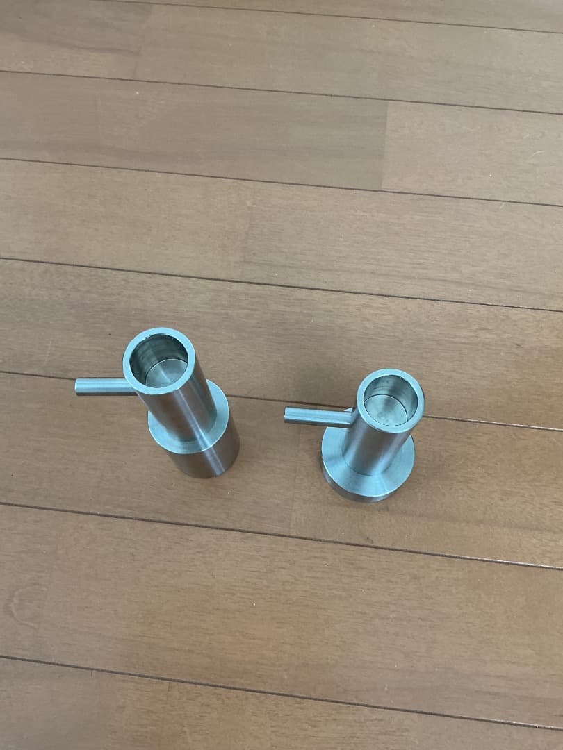 Fritz Hansen ステンレスキャンドルホルダー 2個セット