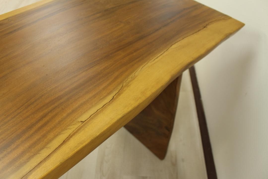 訳あり アウトレット コンソールテーブル 洗面台 モンキーポッド 無垢 電話台