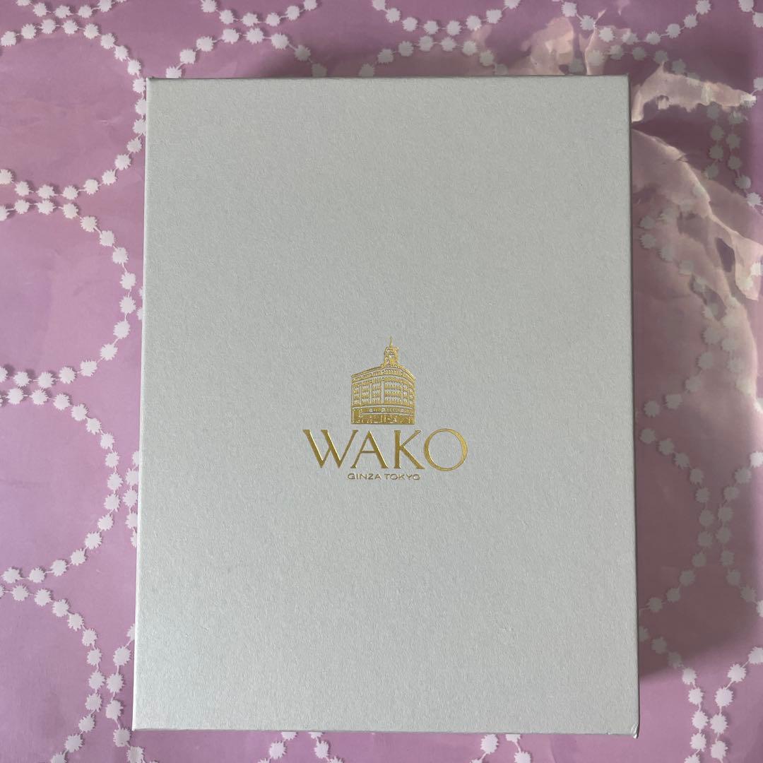 未使用美品　銀座WAKOプラチナ写真立て　スパイラル　箱等有