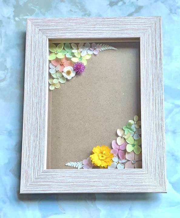 【ラメフレーム】縦フレーム☆命名書☆フラワー命名書