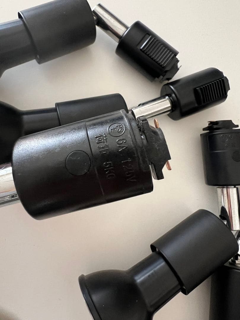 スポットライト ブラック 6個セット