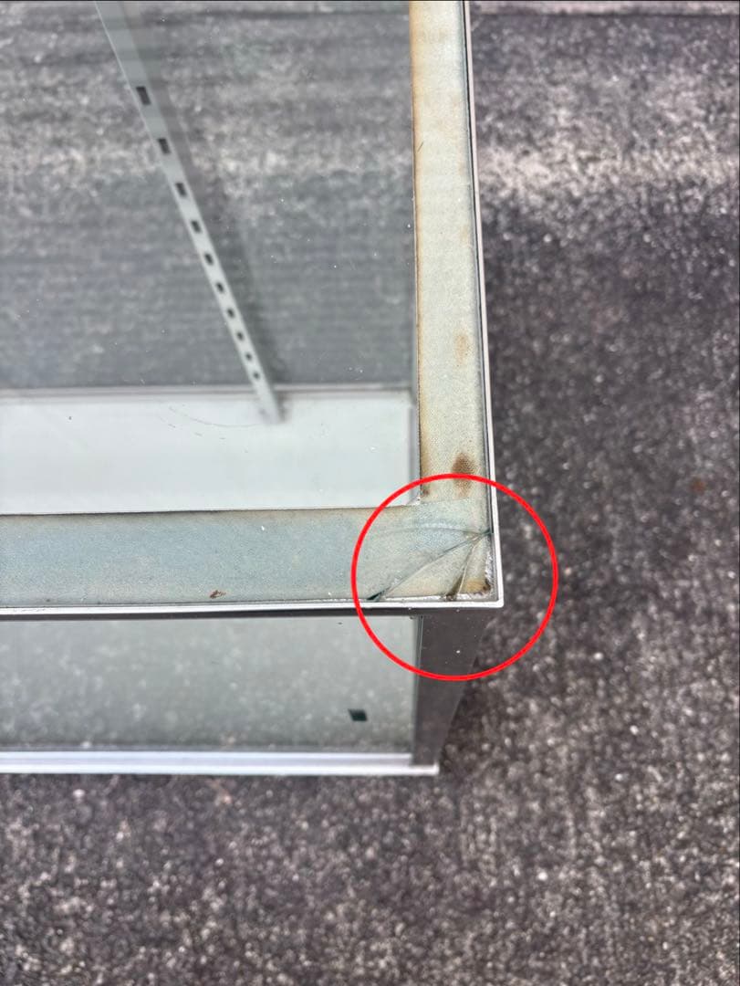 【希少・台形】昭和レトロなショーケース中型・棚板2枚あります。