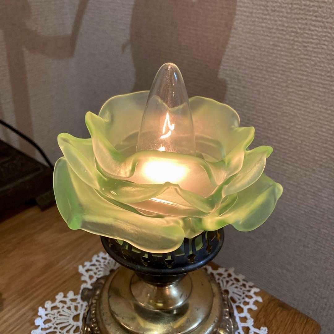 （予約専用⭐︎）ミニシャンデリア　フランスアンティークとローズシェード