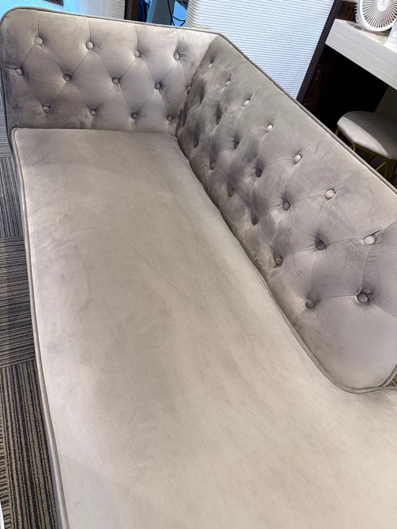 最終値下げ‼️グレー ファブリックソファ 2人掛け