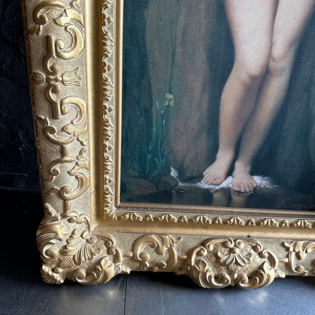 びっくり瞬間的お値下げ❣️圧巻❣️ドミニクアングル　泉　豪華額縁