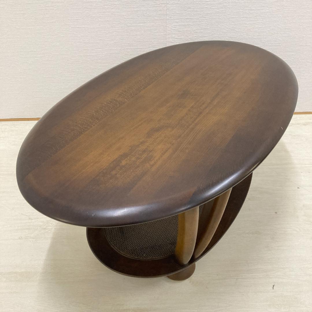 【カリモク】リビングテーブル　センターテーブル　楕円