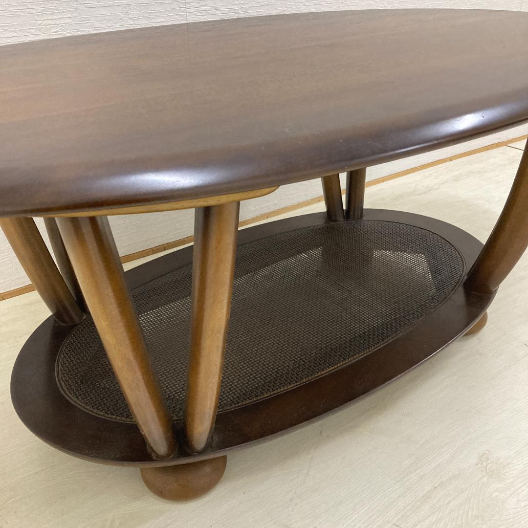 【カリモク】リビングテーブル　センターテーブル　楕円