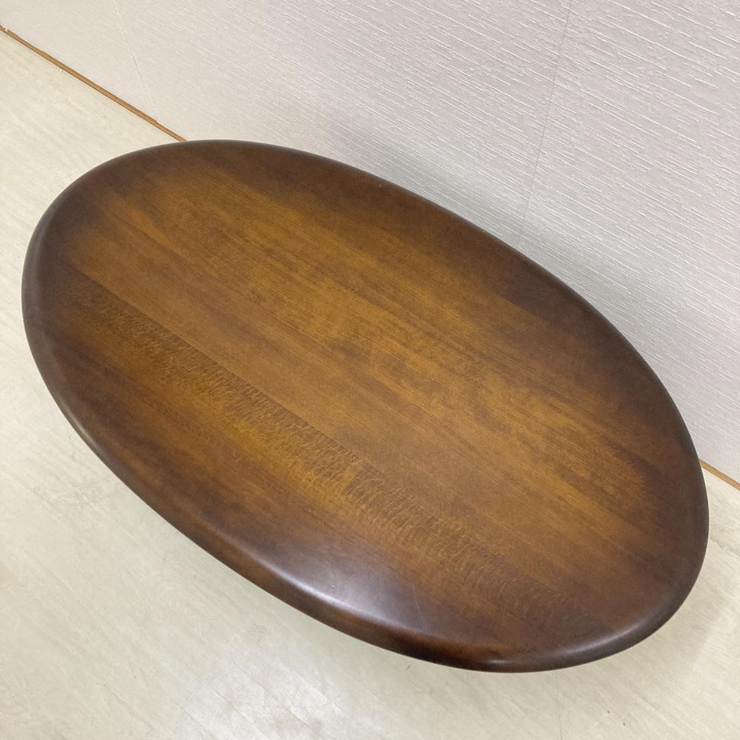 【カリモク】リビングテーブル　センターテーブル　楕円